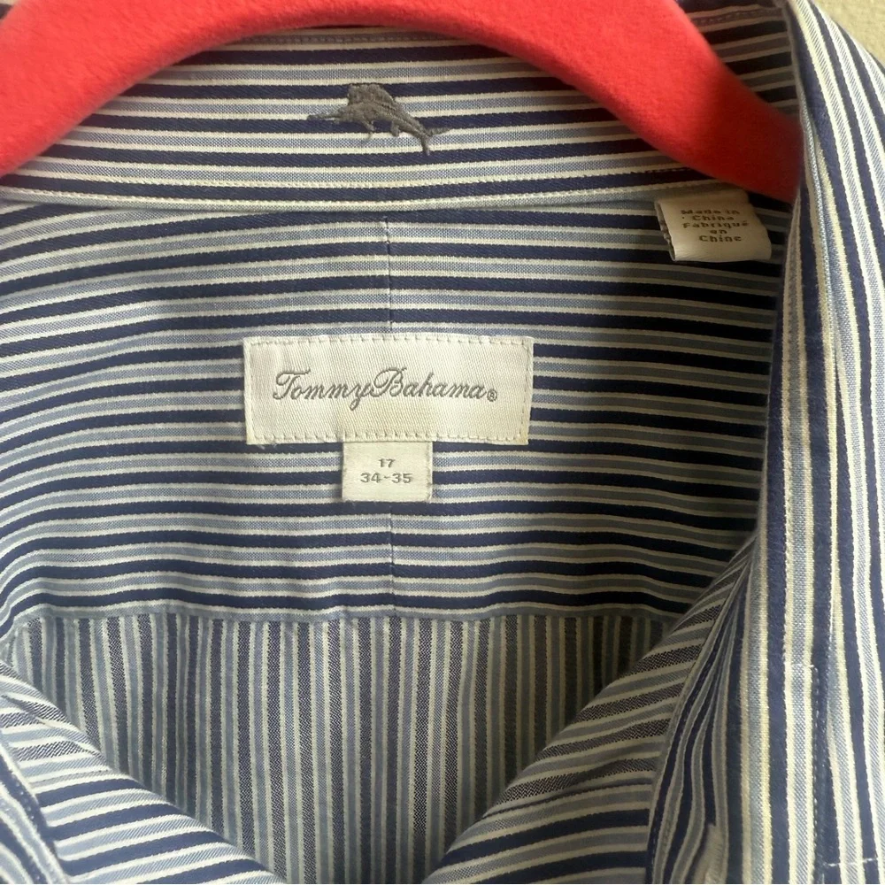 J.Crew Blue Stripe Classic cotton Shirt Size 17